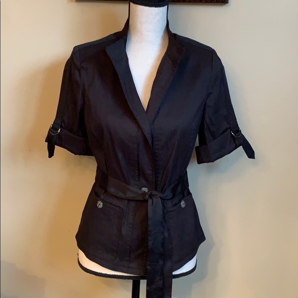 NWT WHBM Black Safari Jacket 6P